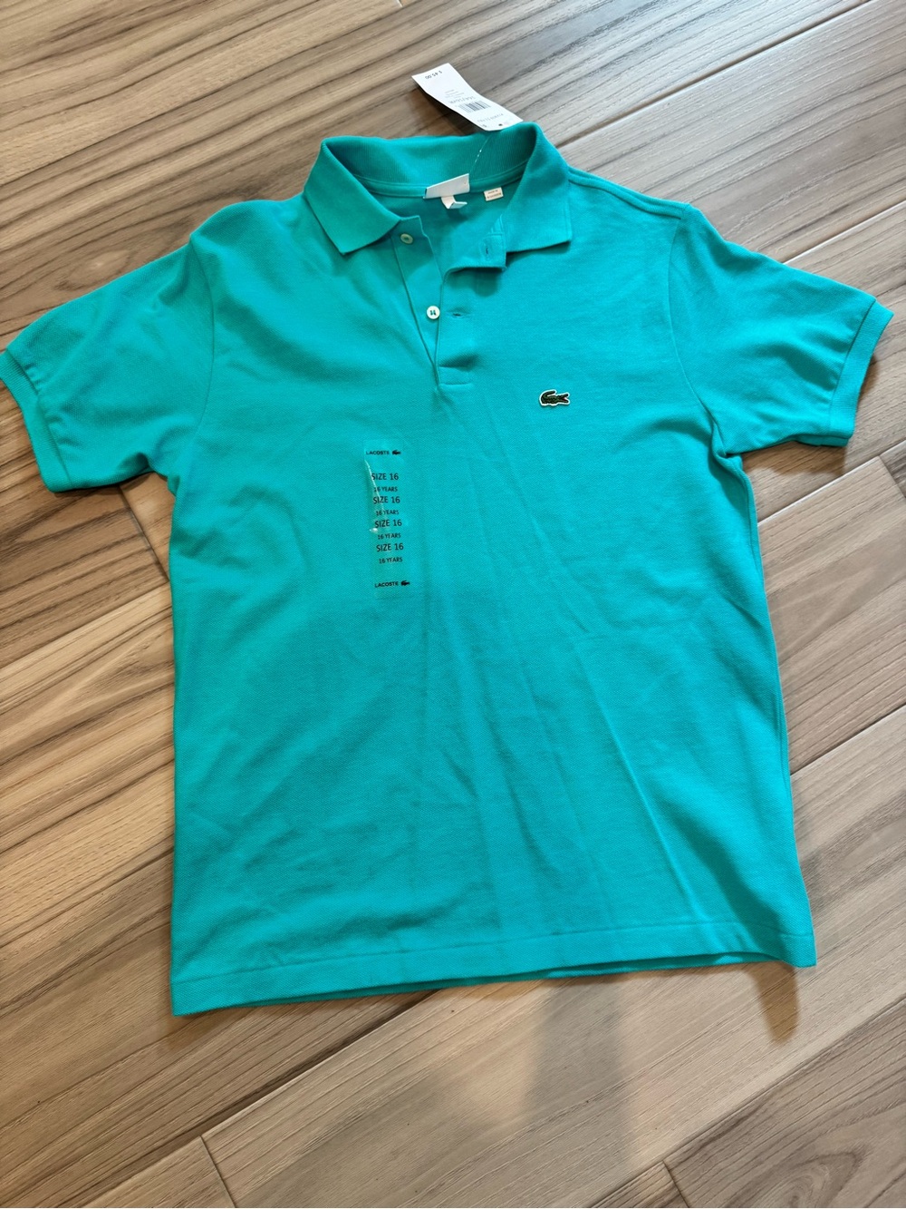 Lacoste Polo Shirt in Teal Green NWT